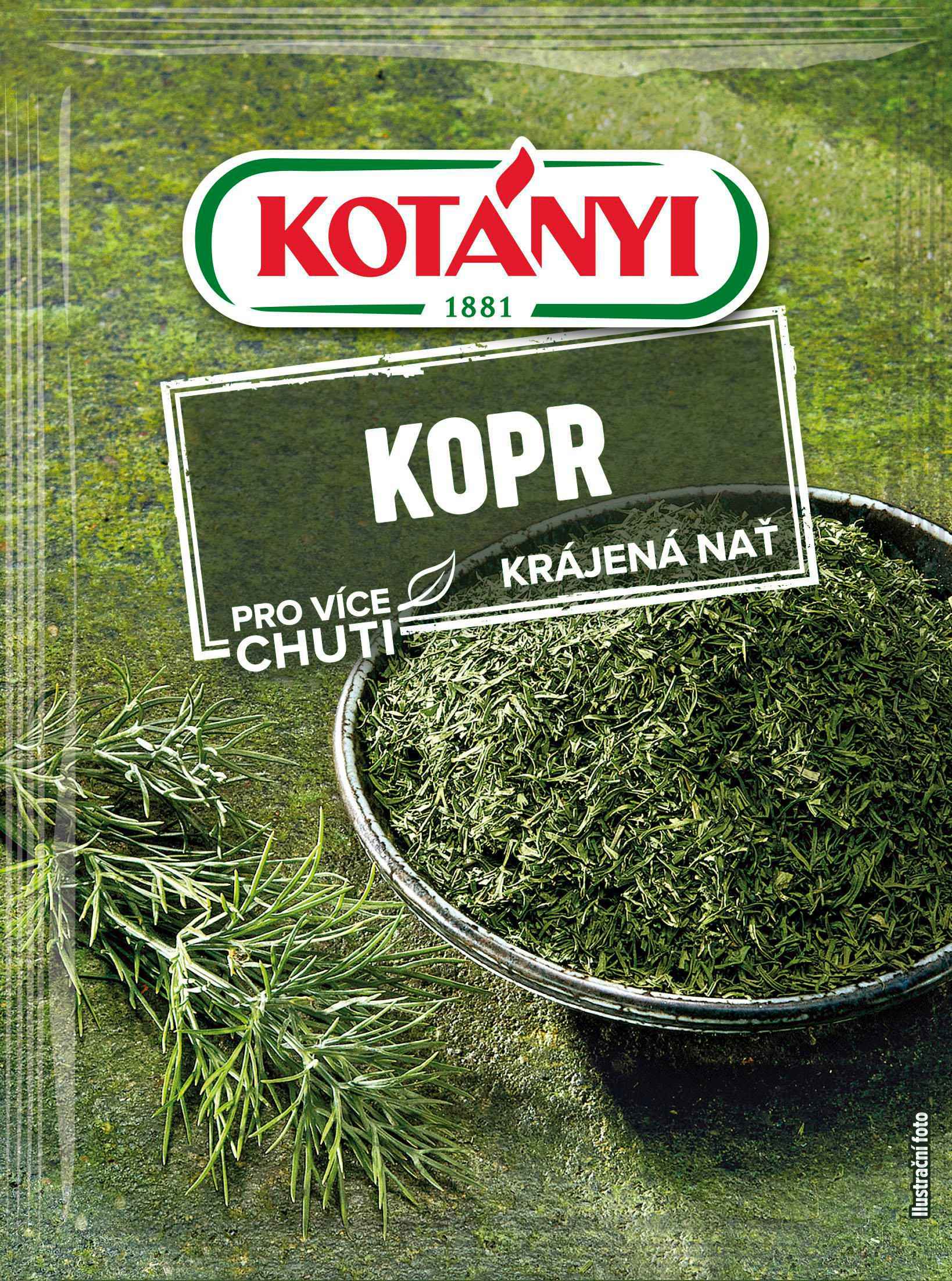 Kotányi Koprové výhonky drhnuté 11 g