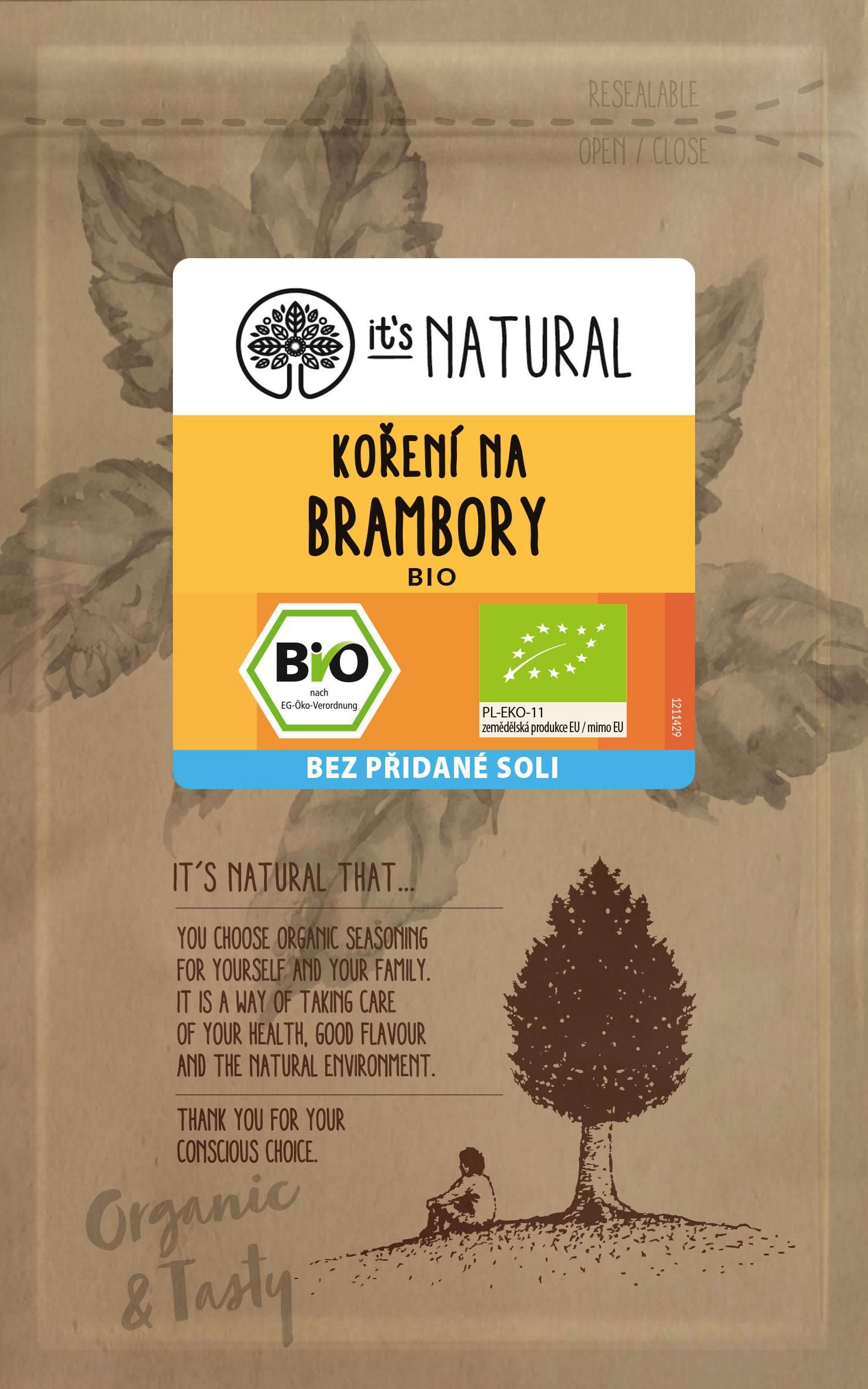 It's Natural BIO Koření na brambory 20g