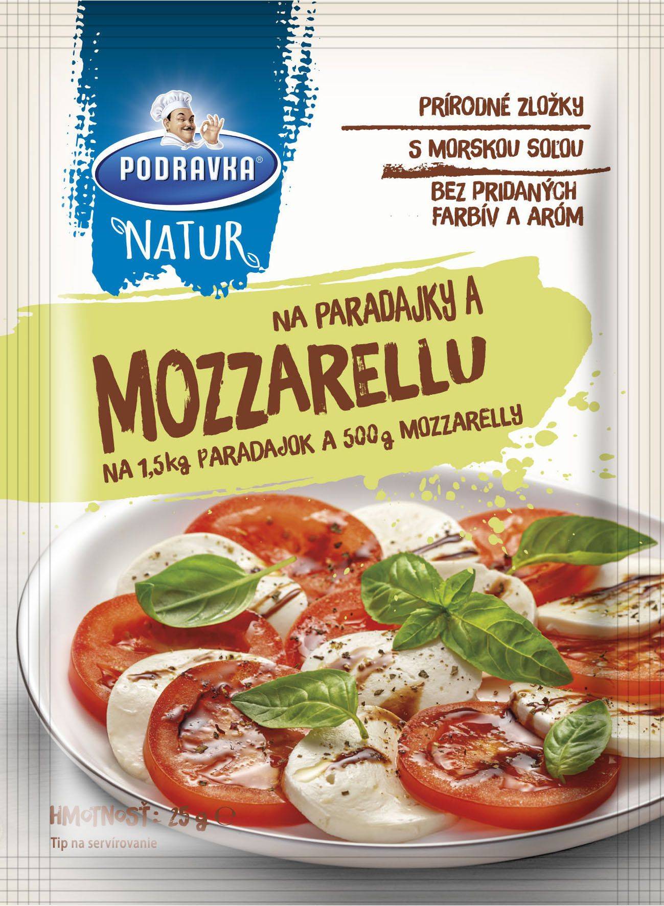 Podravka Natur Na rajčata a mozzarellu 25 g