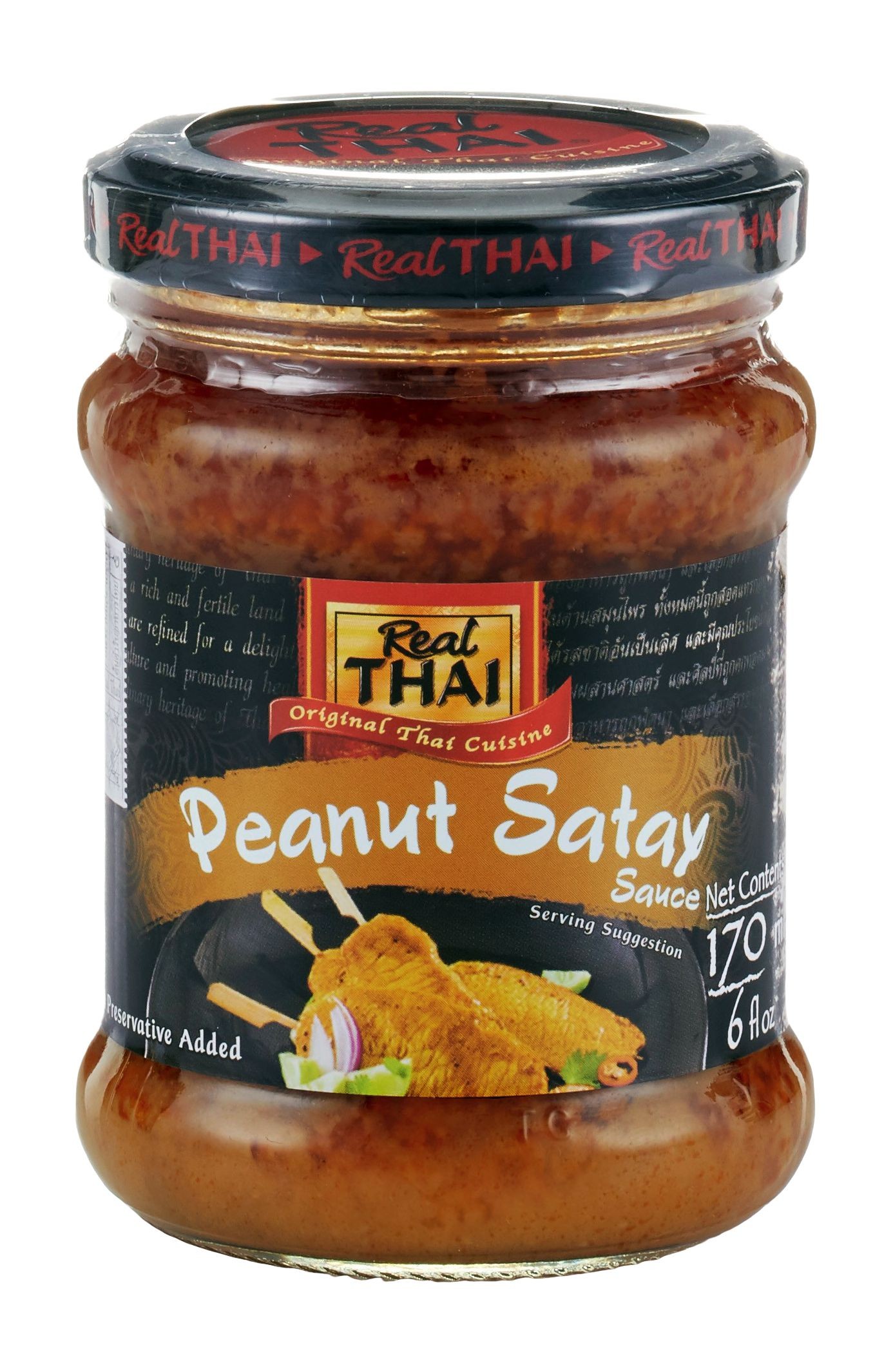 Real Thai Arašídová omáčka Satay 170 ml