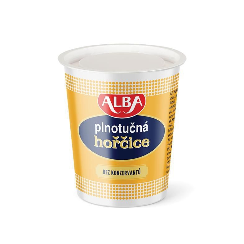 Alba Plus Plnotučná hořčice 200 g