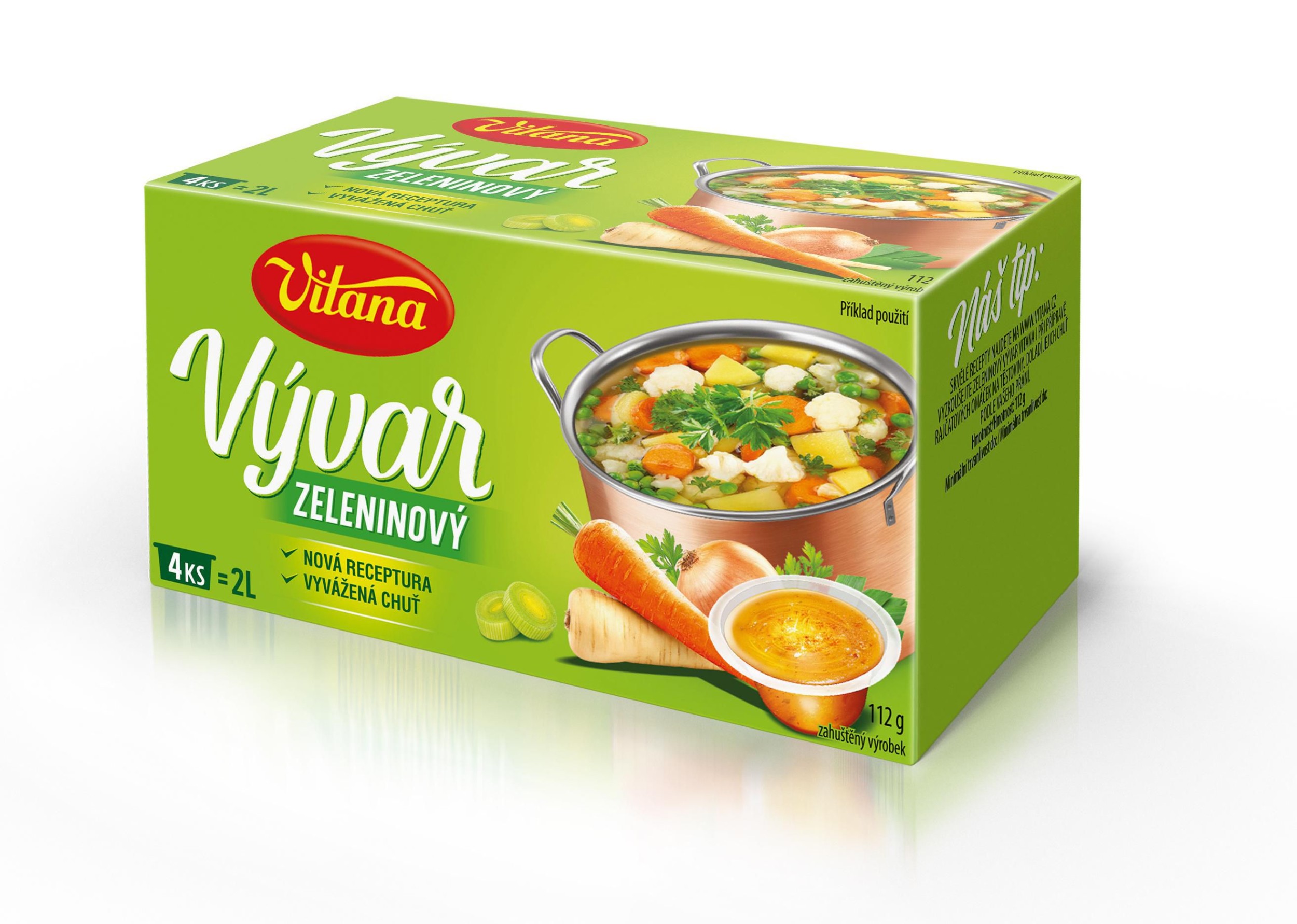 Vitana Vývar zeleninový 4ks 112 g