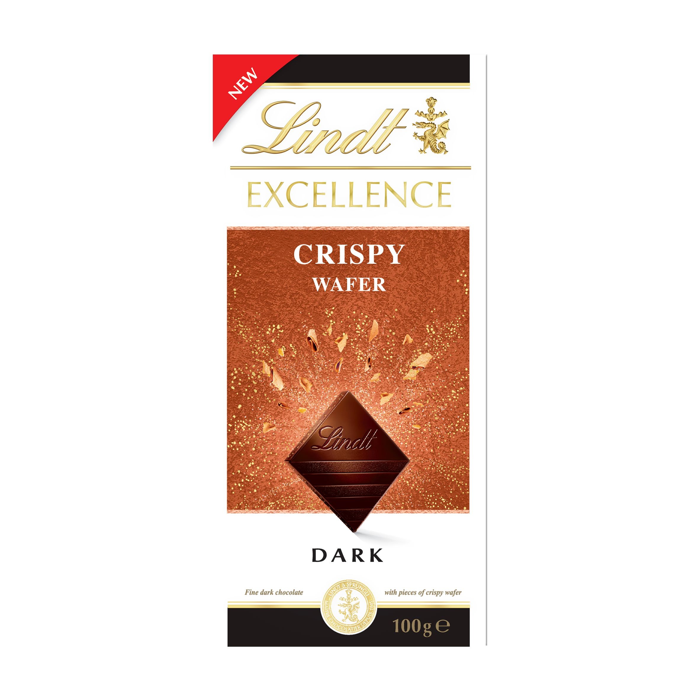 Lindt Excellence hořká s oplatkou 100g
