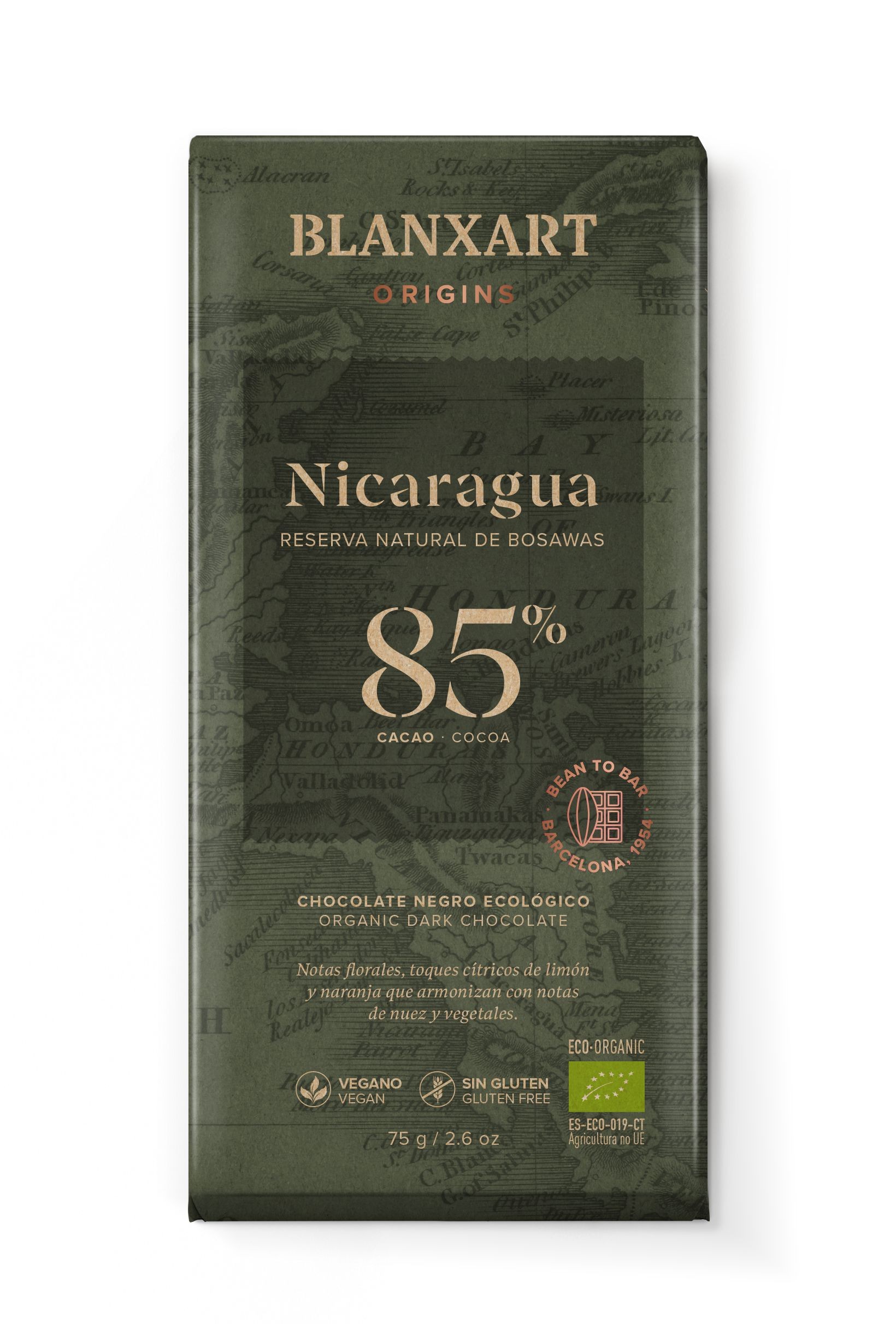 Blanxart Nicaragua 85% hořká čok. 75g