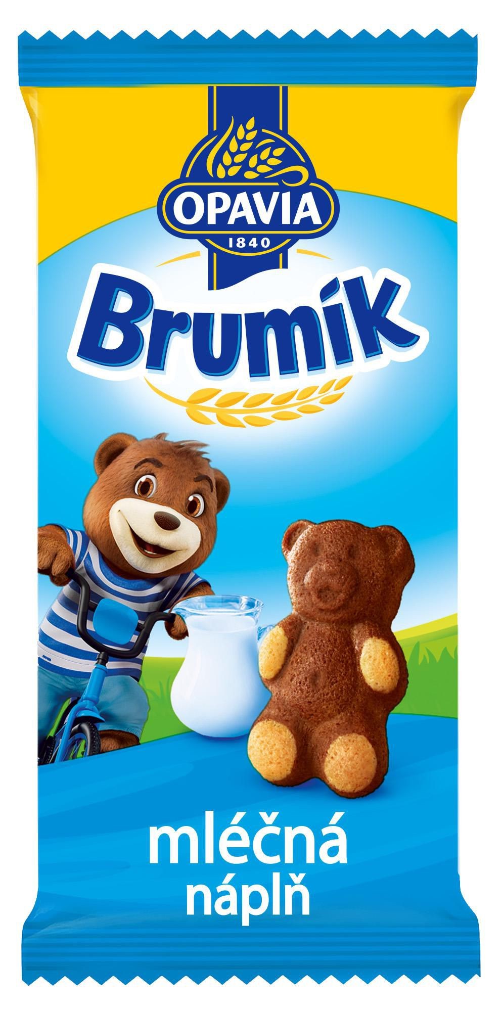 Opavia Brumík Mléčná náplň jemné pečivo 30g