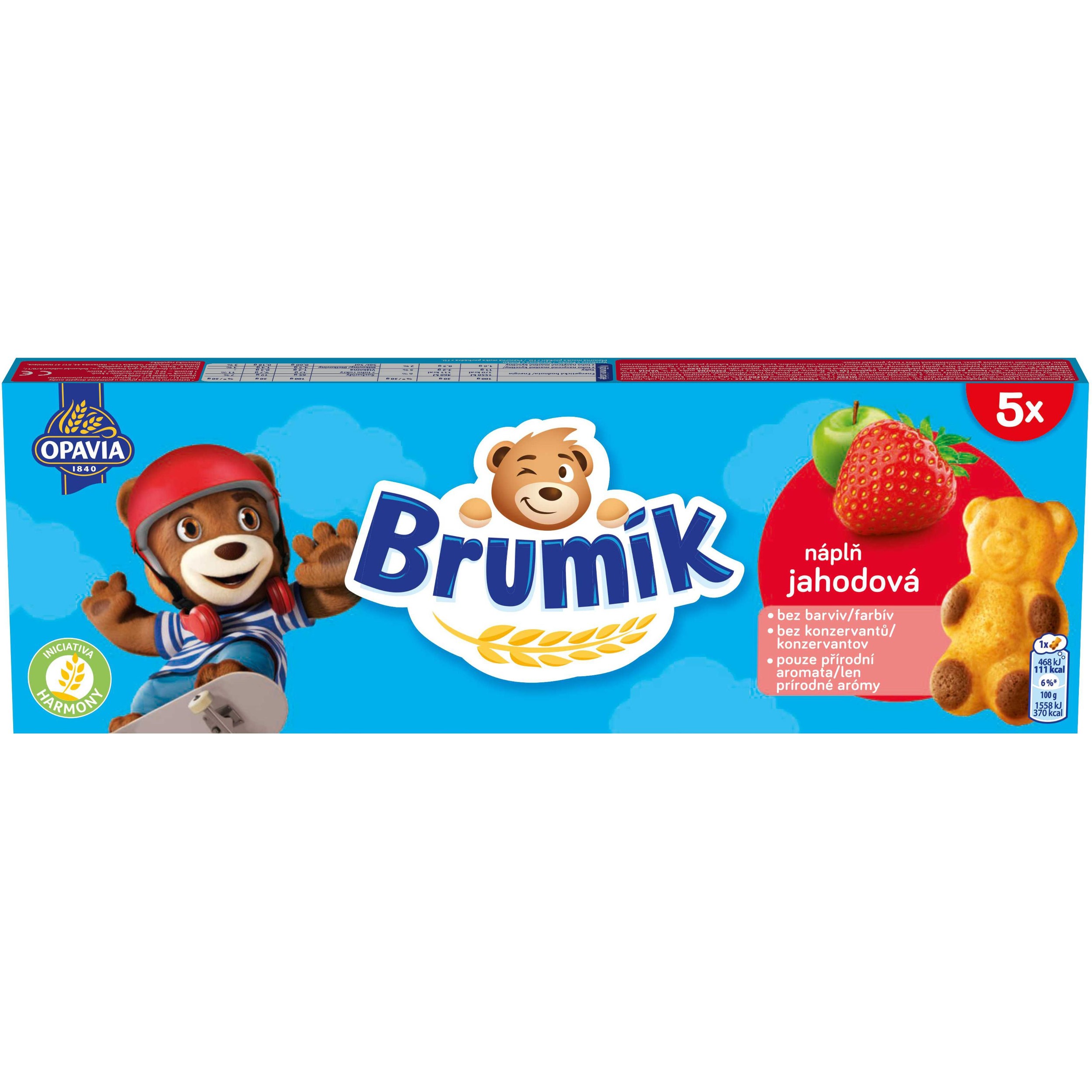Opavia Brumík Jahodová náplň 150g