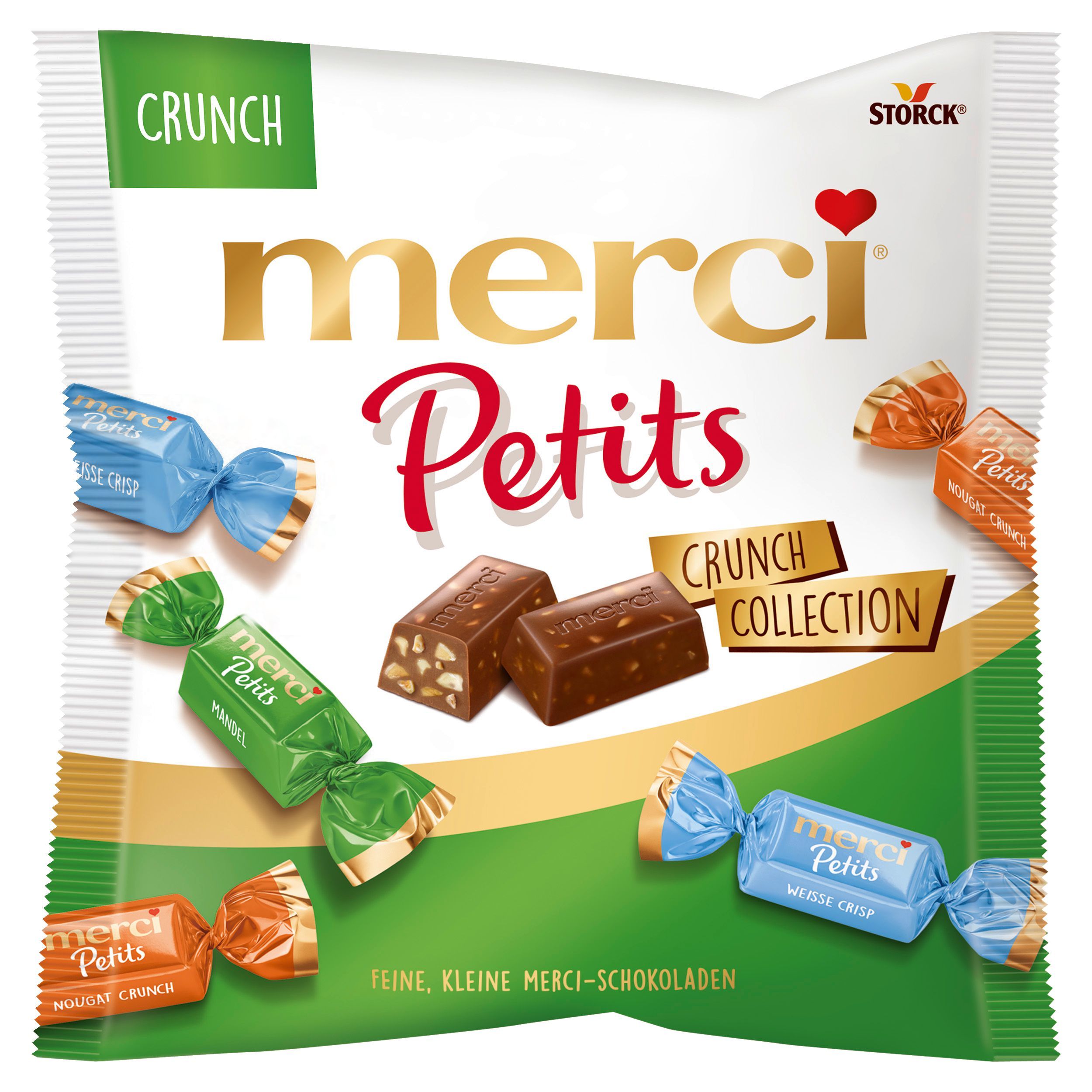 Merci Petits 4 druhy vybraných čokoládových specialit 125g
