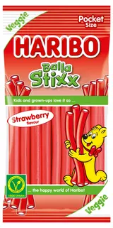 Haribo Balla Stixx želé s příchutí jahoda 80g