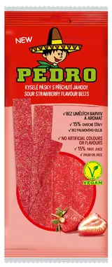Pedro Kyselé pásky s příchutí jahody 80g