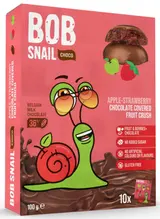 Šnek BOB v mléčné čokoládě jablko-jahoda 100g