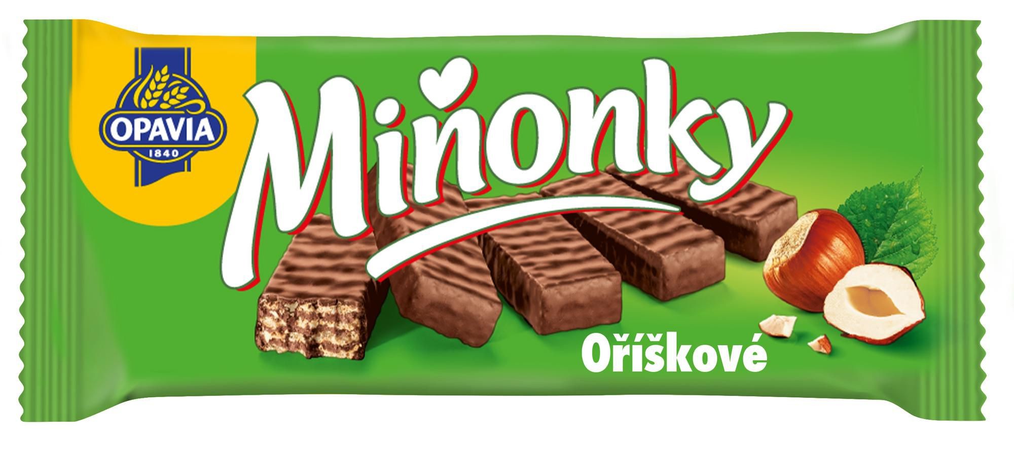 Opavia Miňonky Oříškové oplatky 50g