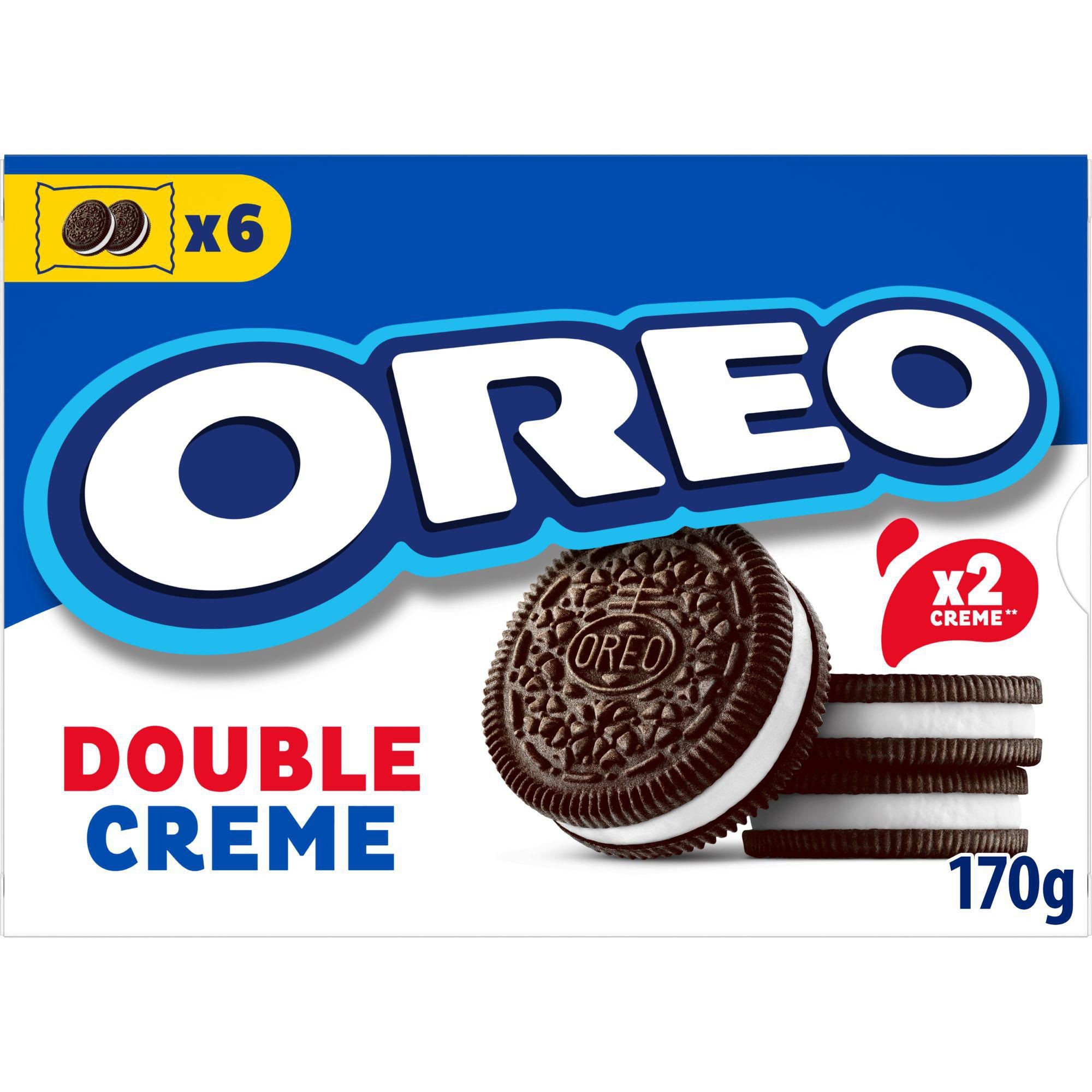 Oreo sušenky Double Creme s dvojitou vanilkovou náplní 170g