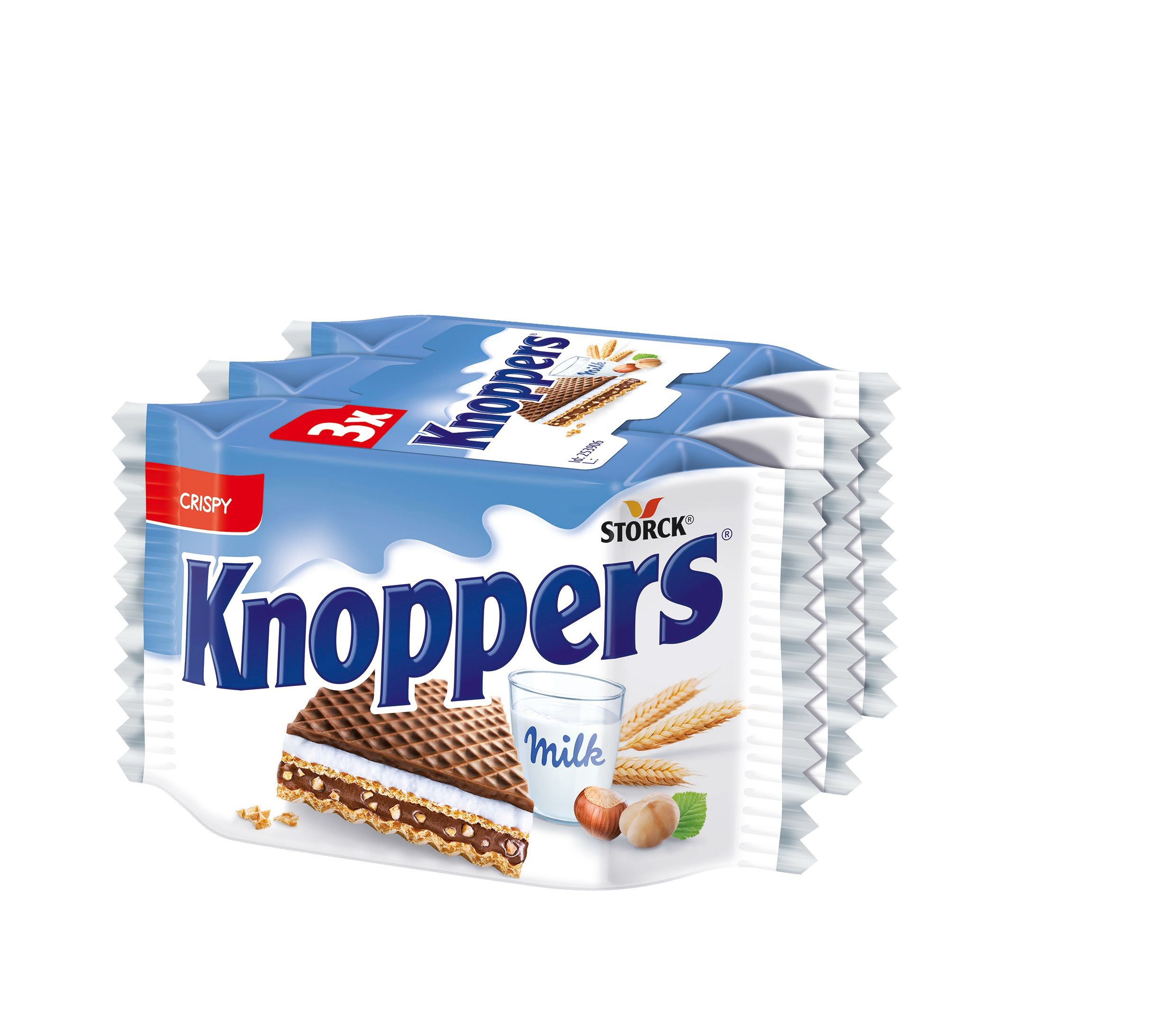 Storck Knoppers Oplatky plněné 3 x 25g