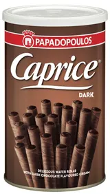 Caprice Dark oplatkové trubičky 115g
