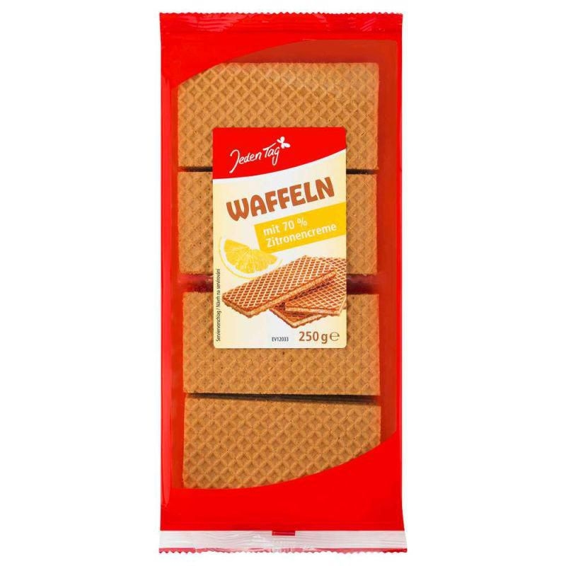 Jeden Tag Vafle s citronovou příchutí 250g