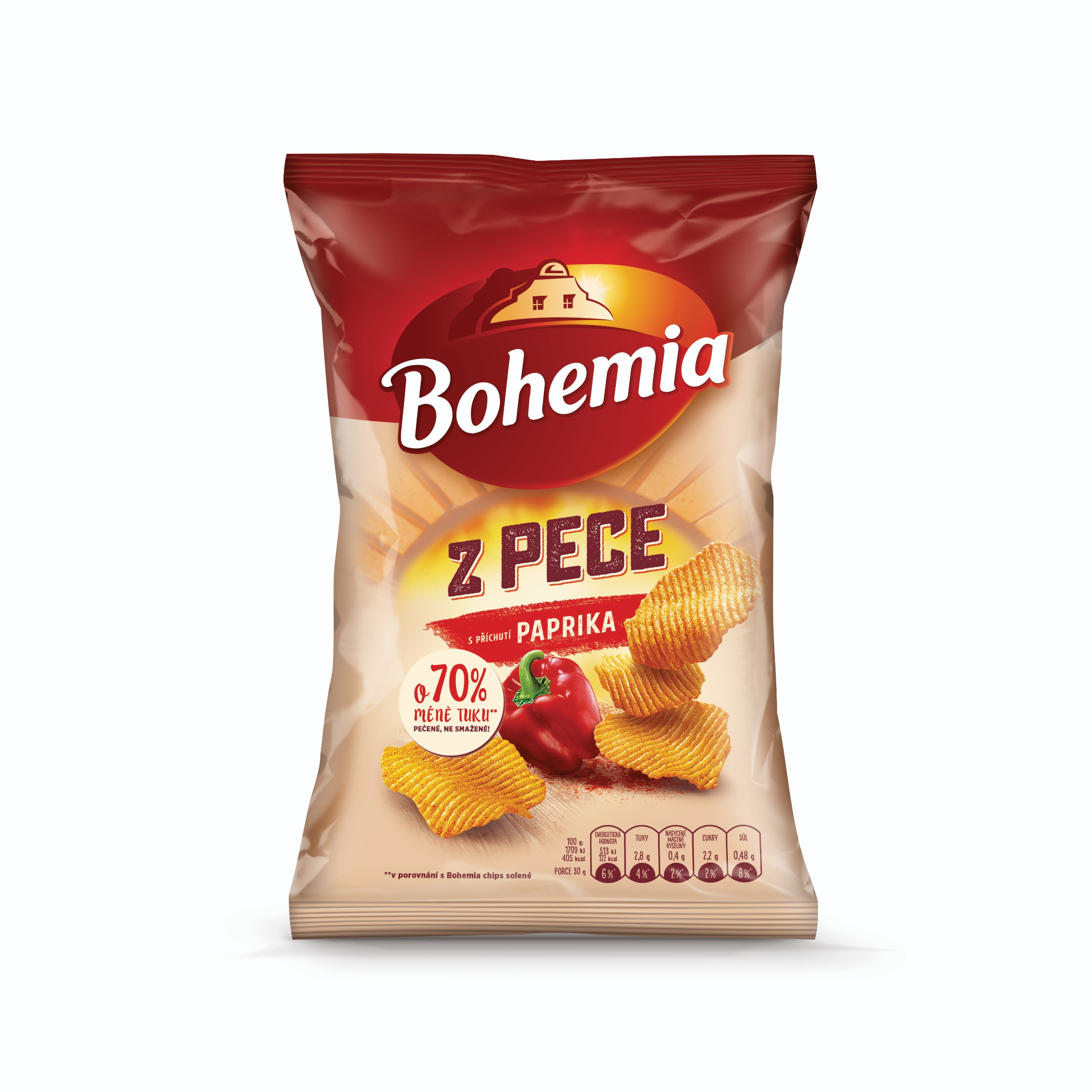 Bohemia Z PECE Chips Paprika 100g
