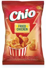 Chio Fried Chicken Style smažený bramborový snack s příchutí pečeného kuřete 65 g
