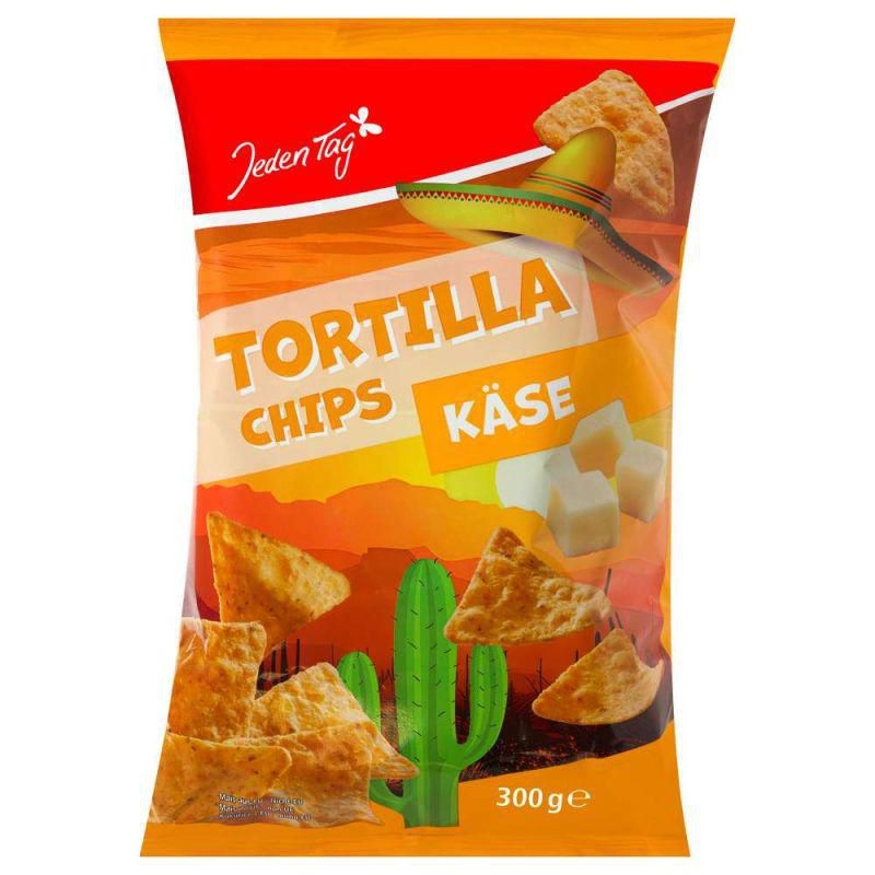 Jeden Tag Tortilla chips sýrové 300g