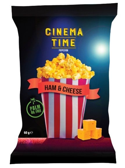 Cinema Time vypukaný popcorn Šunka & Sýr 60g
