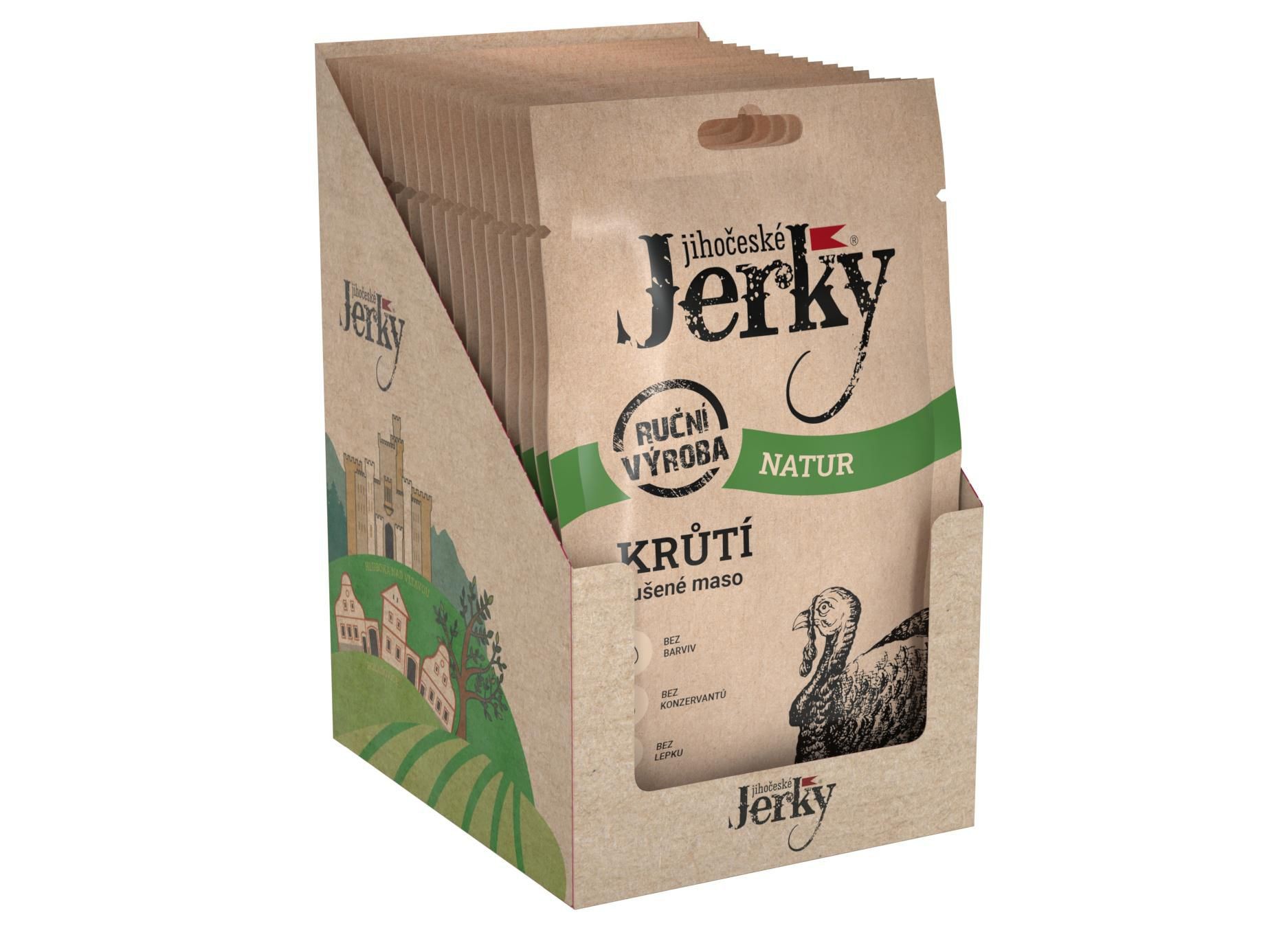 Jihočeské jerky Krůtí natur 20g