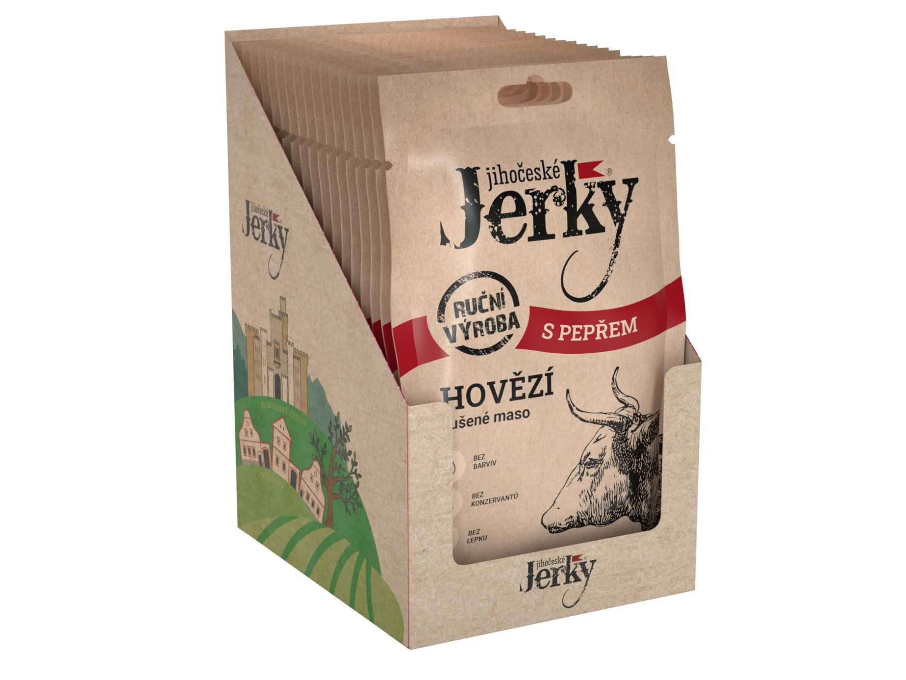 Jihočeské jerky Hovězí s pepřem 20g