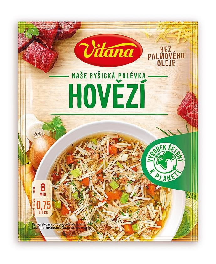 Vitana Naše byšická polévka hovězí 58g