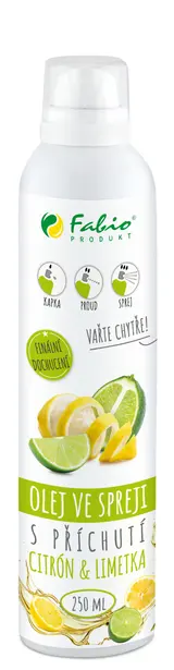 Fabio Produkt Olej ve spreji s příchutí citrón & limetka 250ml