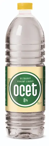 Bezbarvý kvasný lihový ocet 8% 1 l
