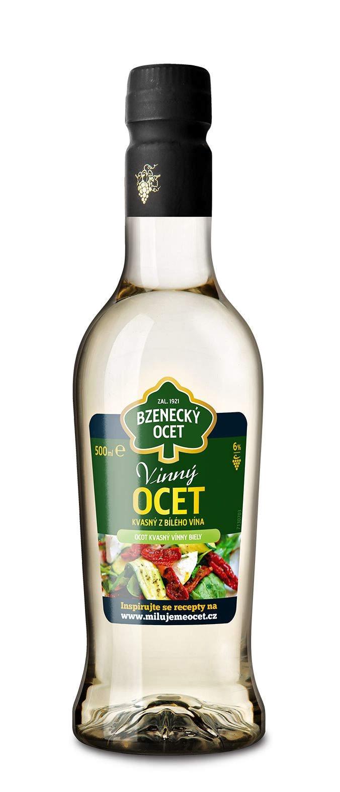 Bzenecký ocet  vinný bílý 6% 500 ml