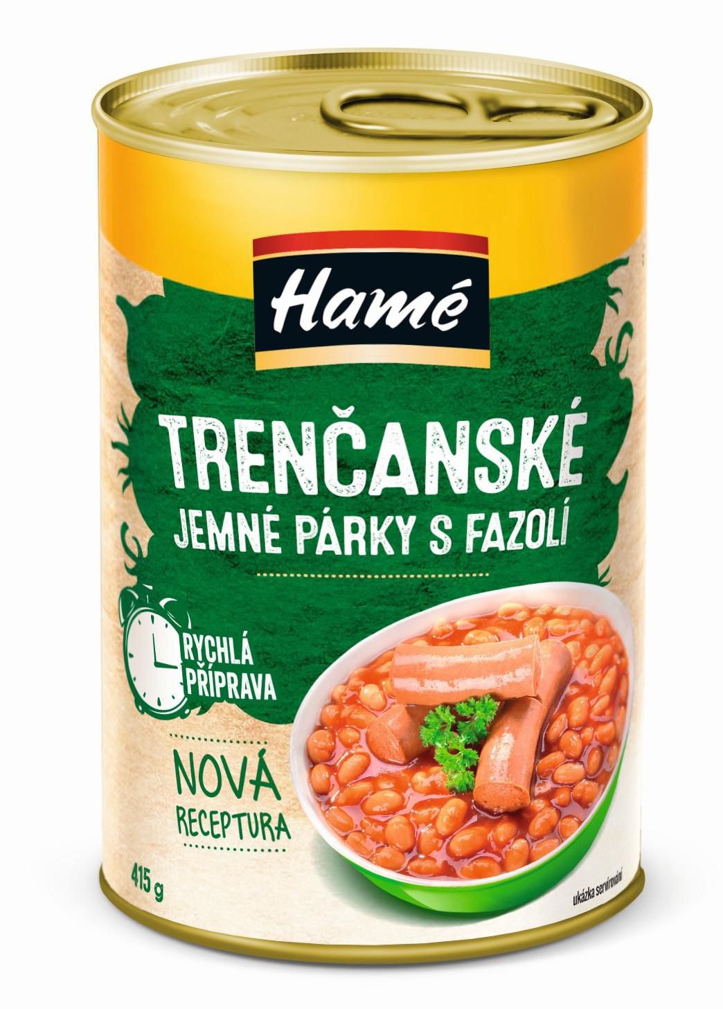 Hamé Trenčanské jemné párky s fazolí 410 g