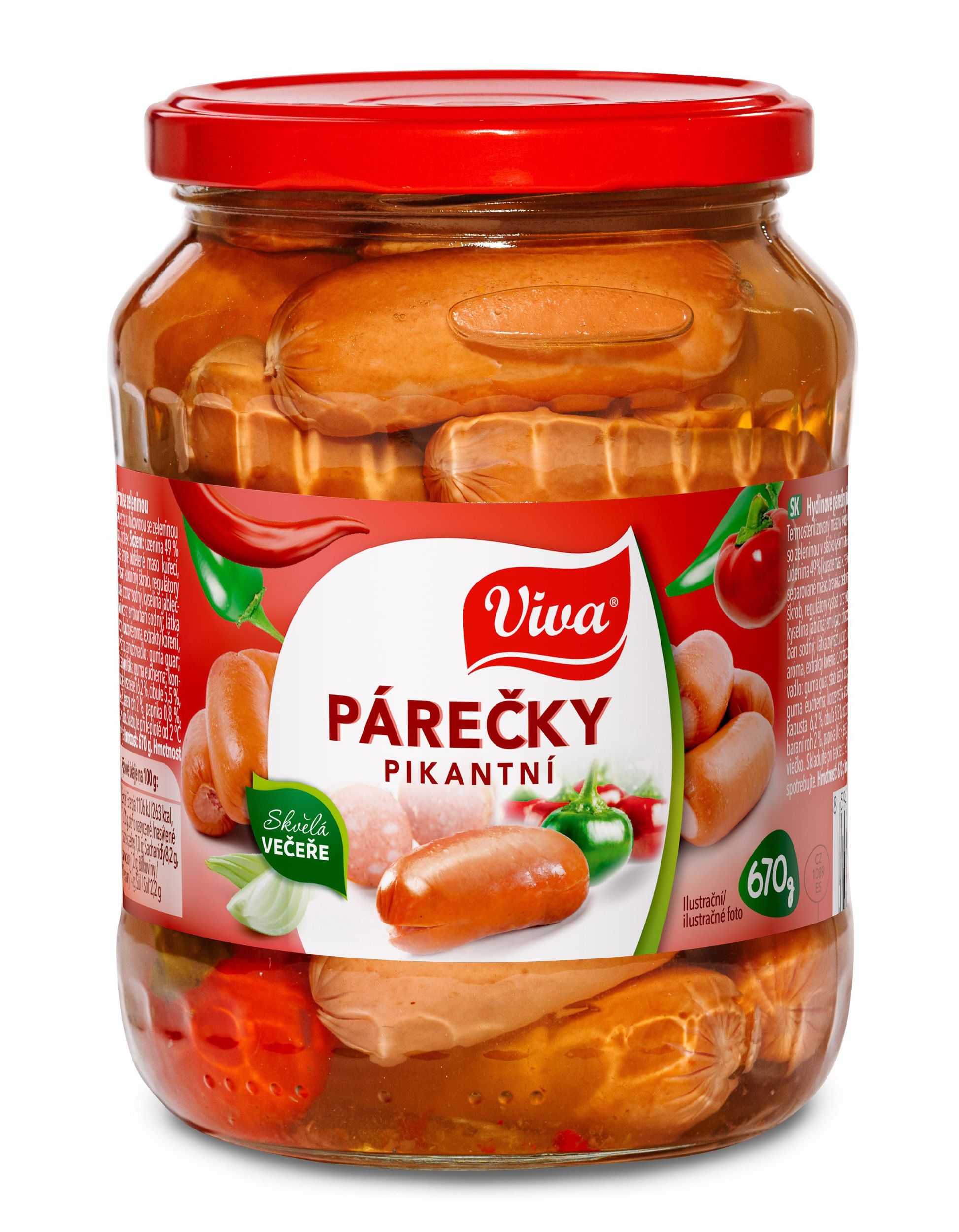 Viva Párečky pikantní 670g