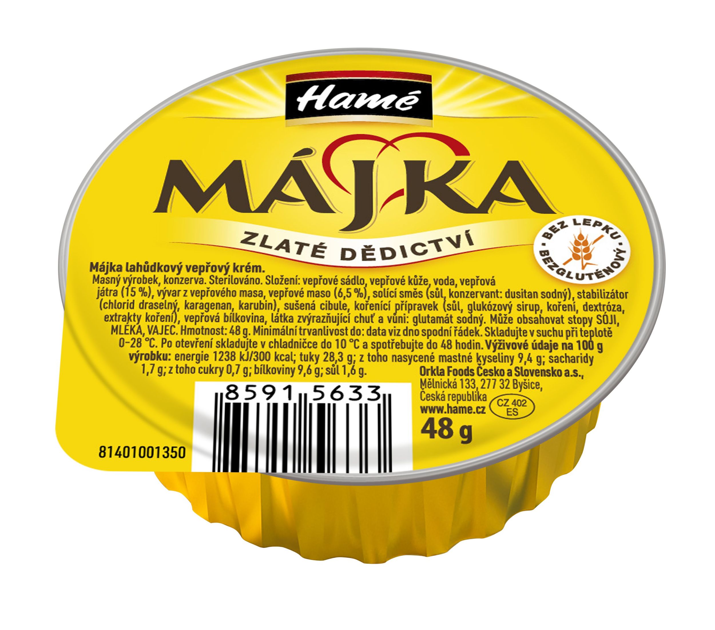 Hamé Májka Lahůdkový vepřový krém 48 g