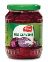Viva Gourmet Zelí červené ve sladkokyselém kořeněném nálevu s cibulí 640 g