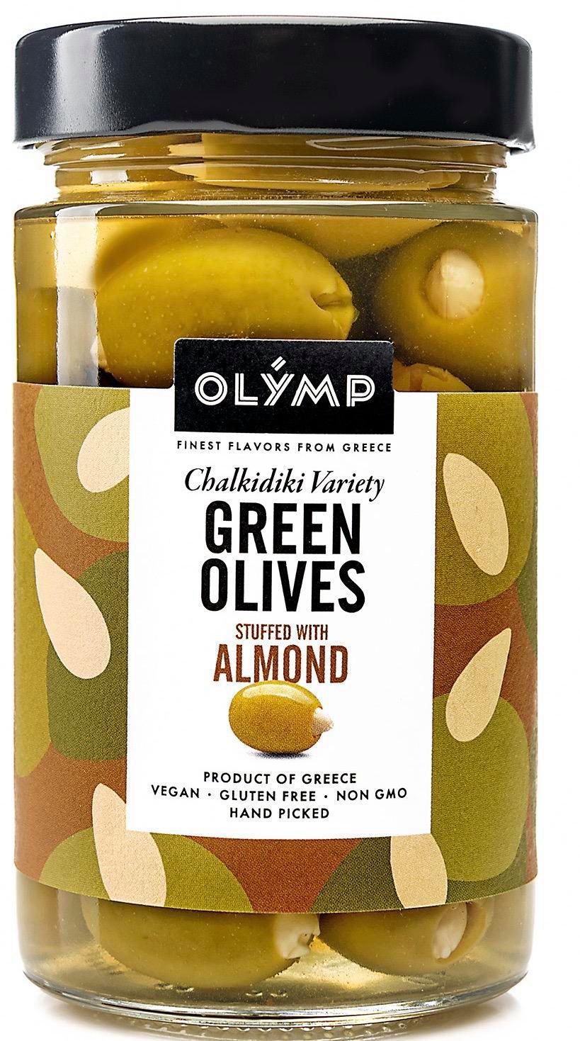 Olymp Zelené olivy s mandlí 320g