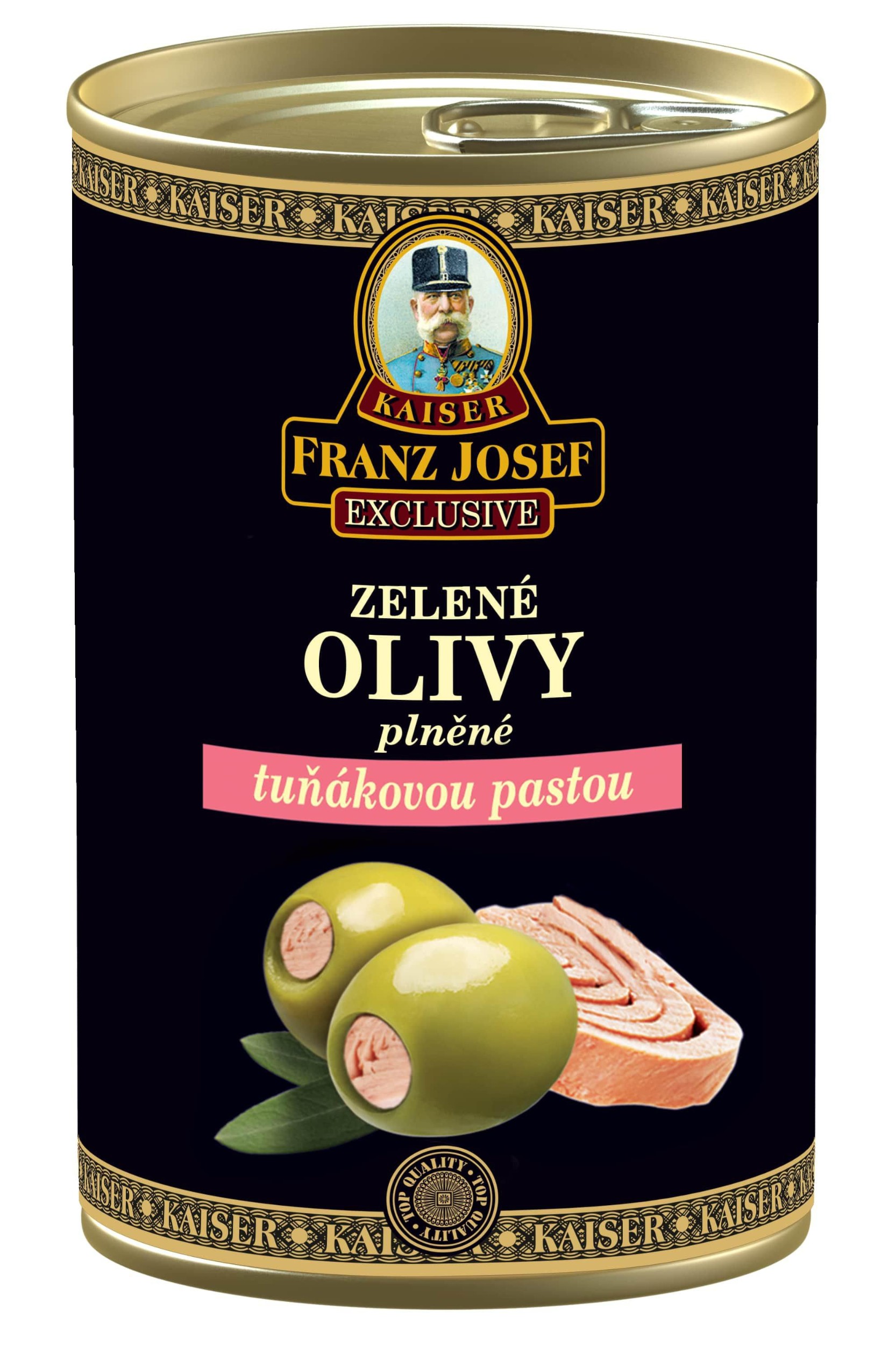 Kaiser Franz Josef Zelené olivy plněné tuňákovou pastou 300g