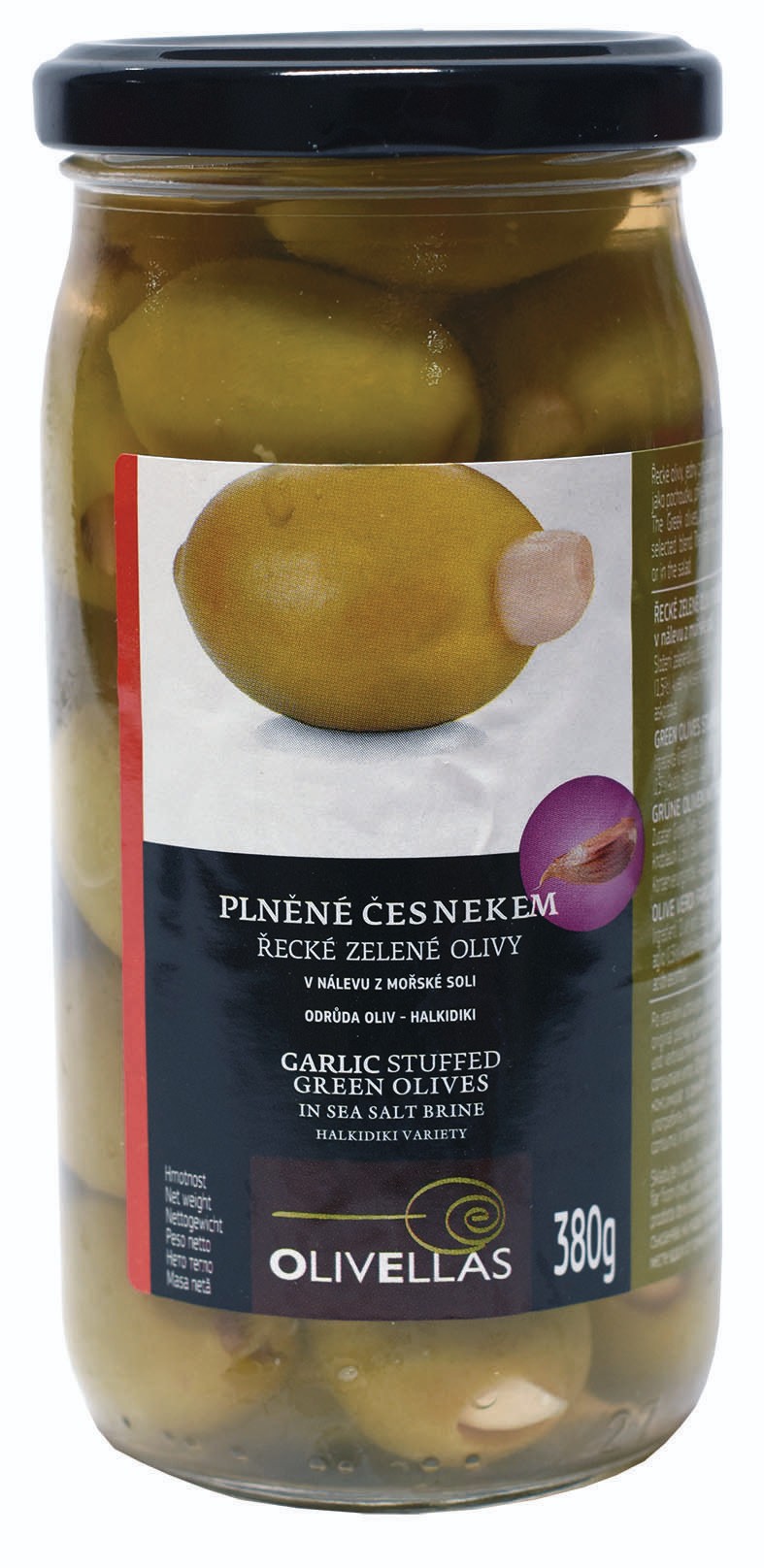 Pemap Olivy zelené plněné česnekem 380 g