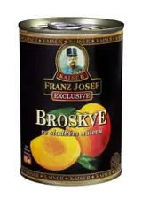 Franz Josef Kaiser Broskve loupané půlené ve sladkém nálevu 410g