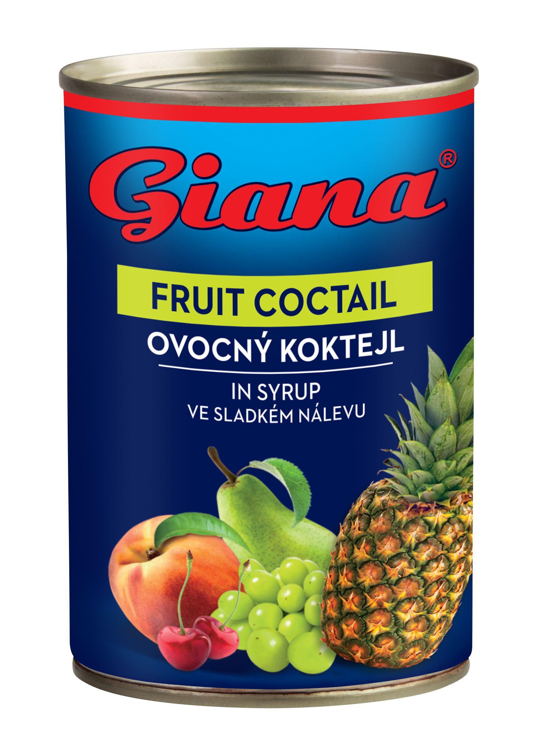 Giana Ovocný koktejl ve sladkém nálevu 410g