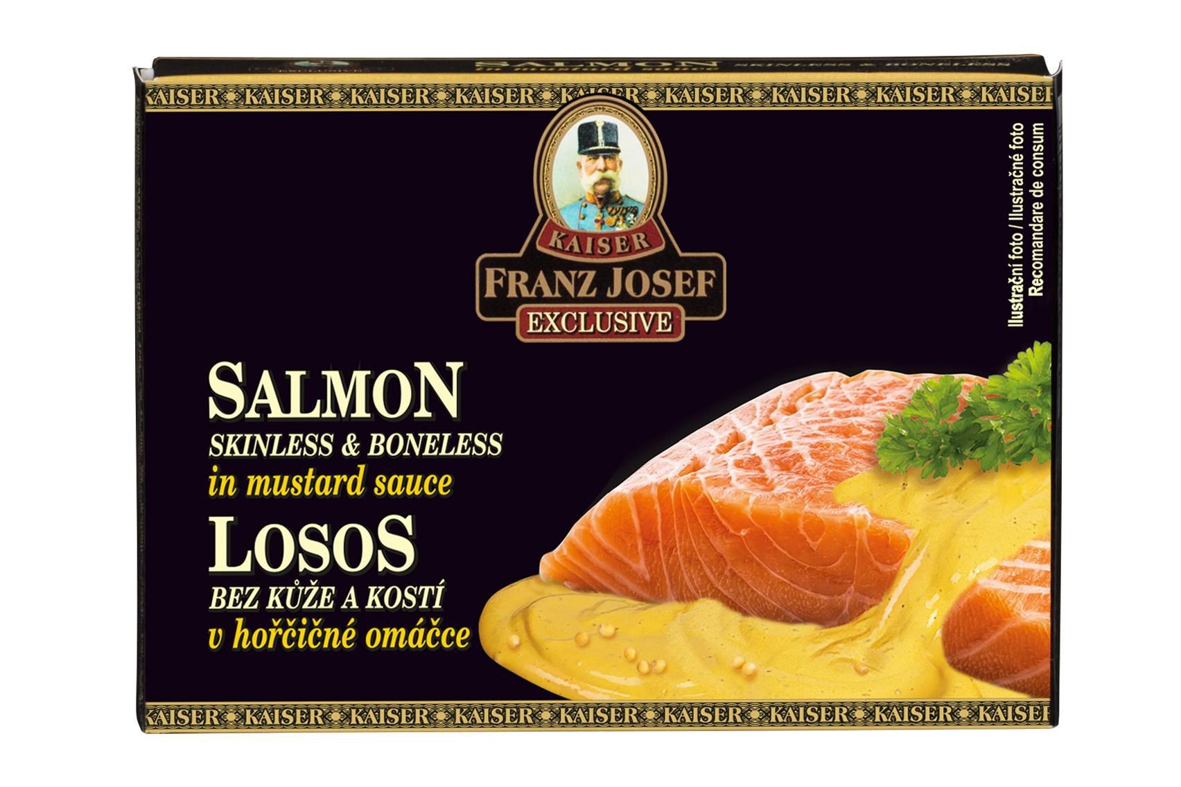 Franz Josef Kaiser Losos bez kůže a kostí v hořčičné omáčce 110 g