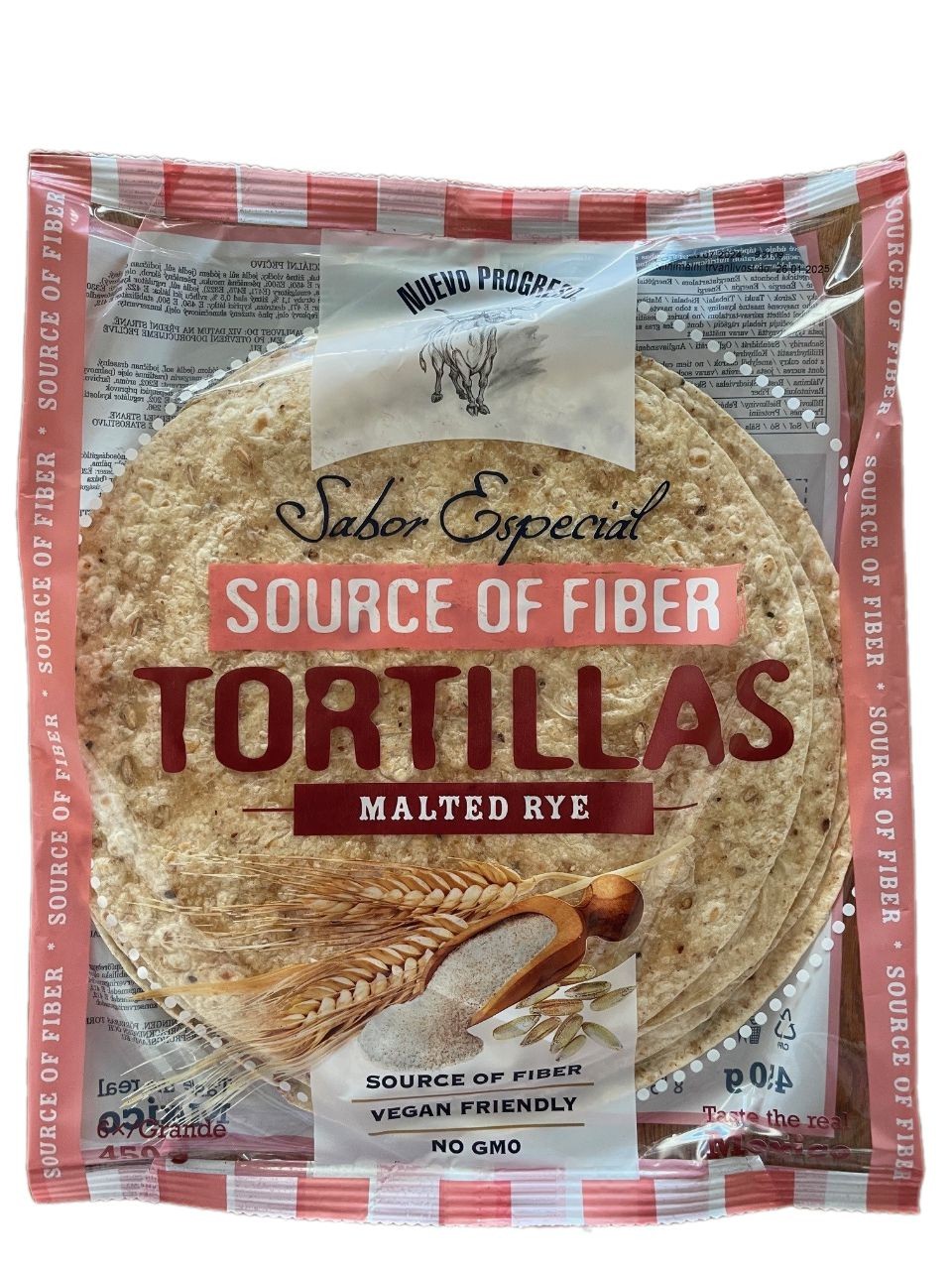 Nuevo Progreso Tortilla pivní 25cm, 6 ks, 450g