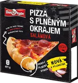 Don Peppe Pizza s plněným okrajem Salámová mražená 491 g