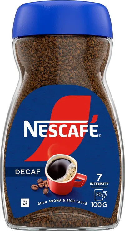 Nescafé Classic bez kofeinu, rozpustná káva, 100 g