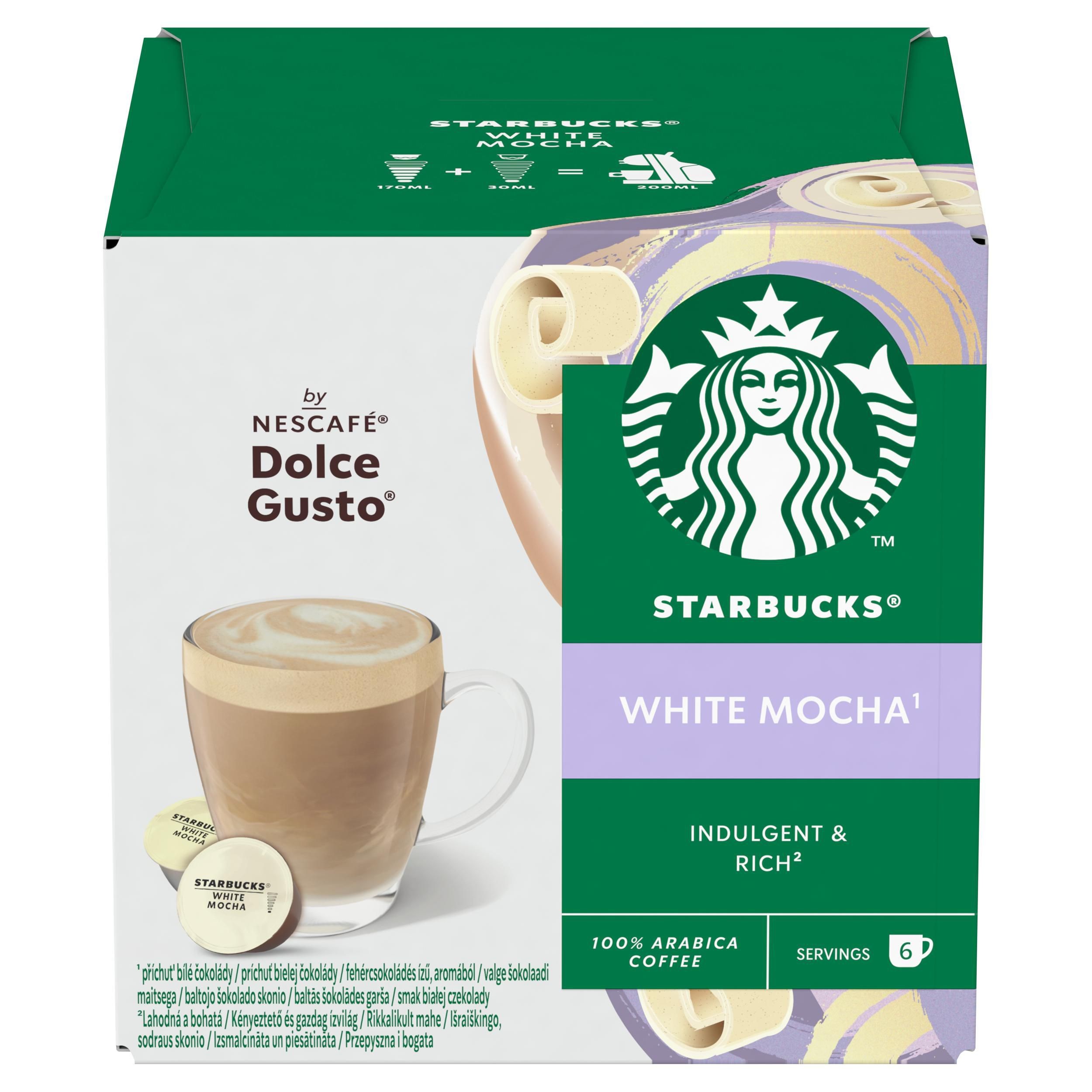 Starbucks by Nescafé Dolce Gusto White Mocha kávové kapsle 12 ks