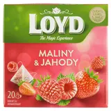 Loyd Ovocný čaj aromatizovaný maliny & jahody 20 x 2g