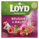 Loyd Bylinno-ovocný čaj aromatizovaný brusinky & maliny 20 x 2g