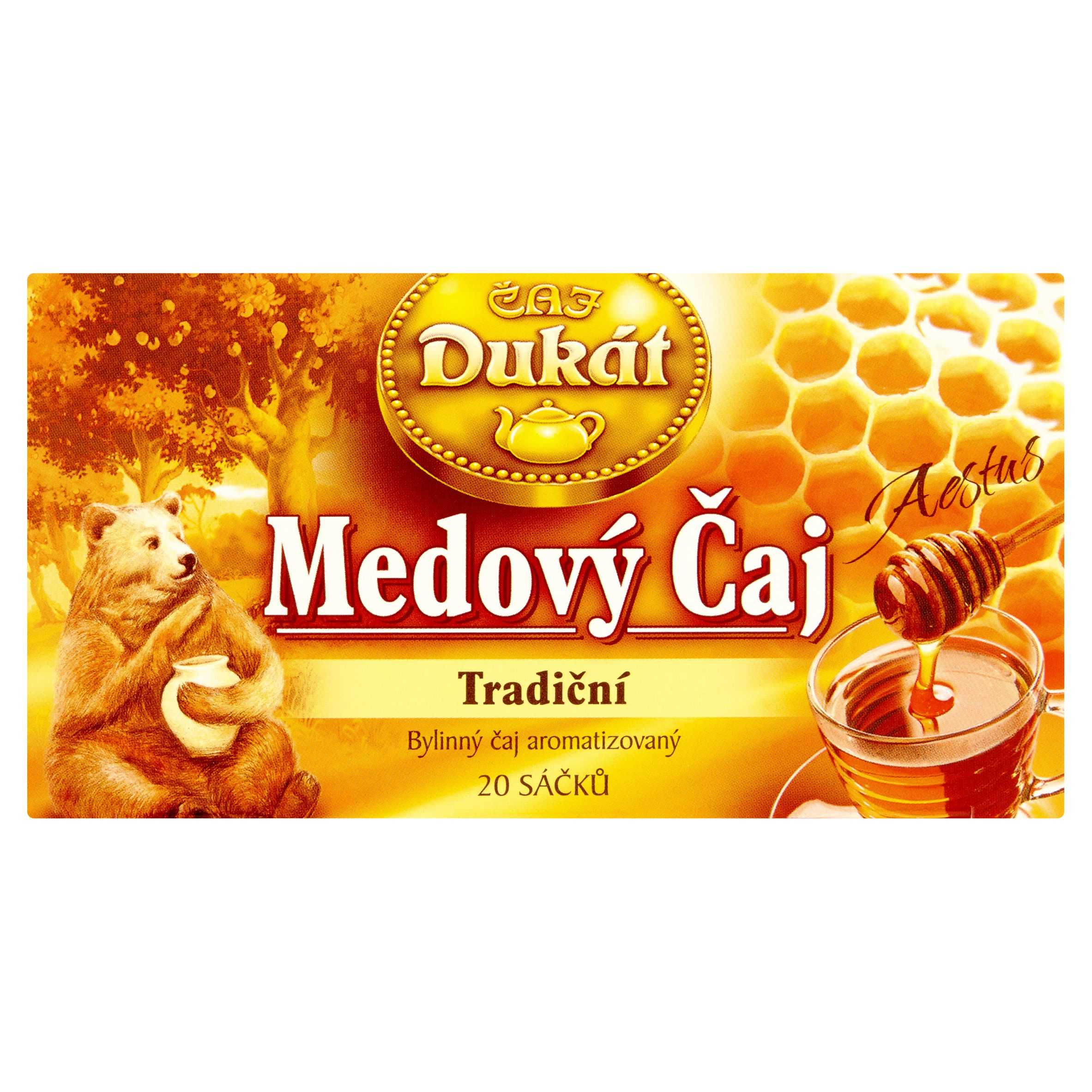 Dukát Medový čaj tradiční bylinný čaj aromatizovaný porcovaný 20x2,5 g