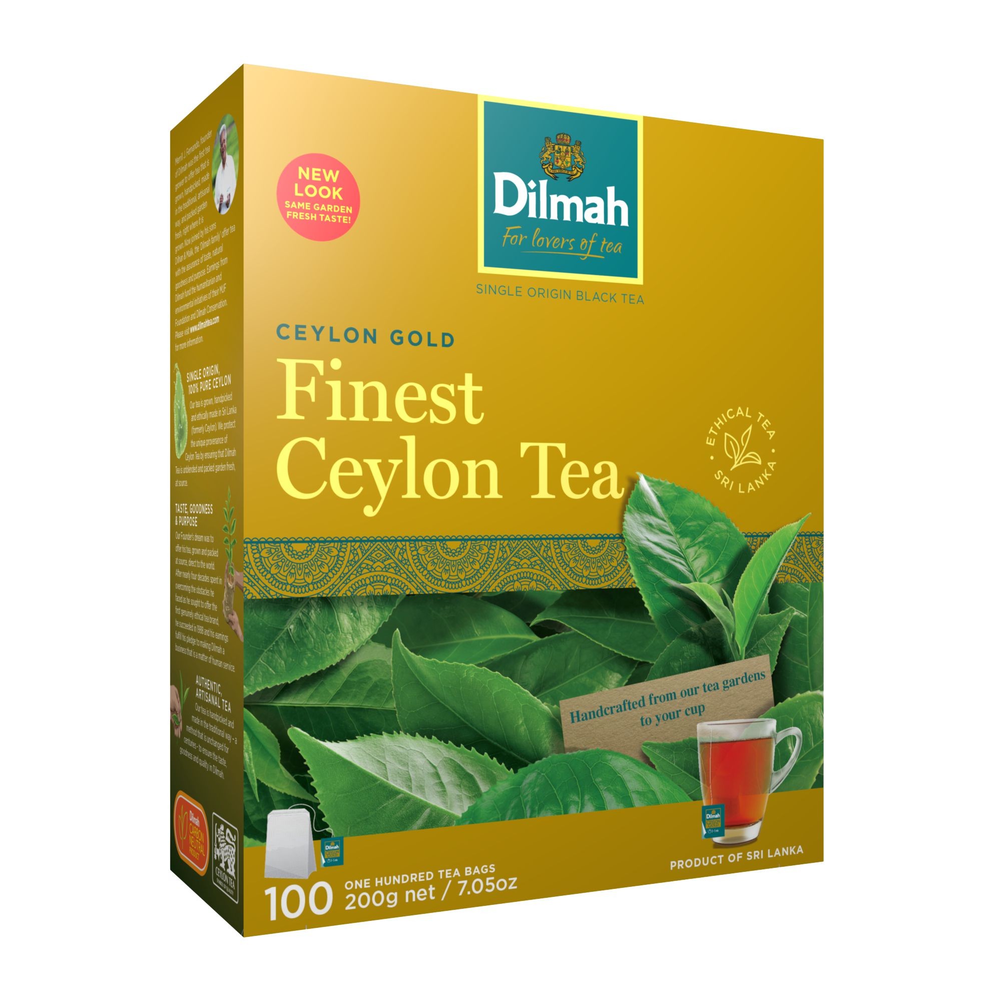 Dilmah Ceylon Gold černý čaj 100x2 g