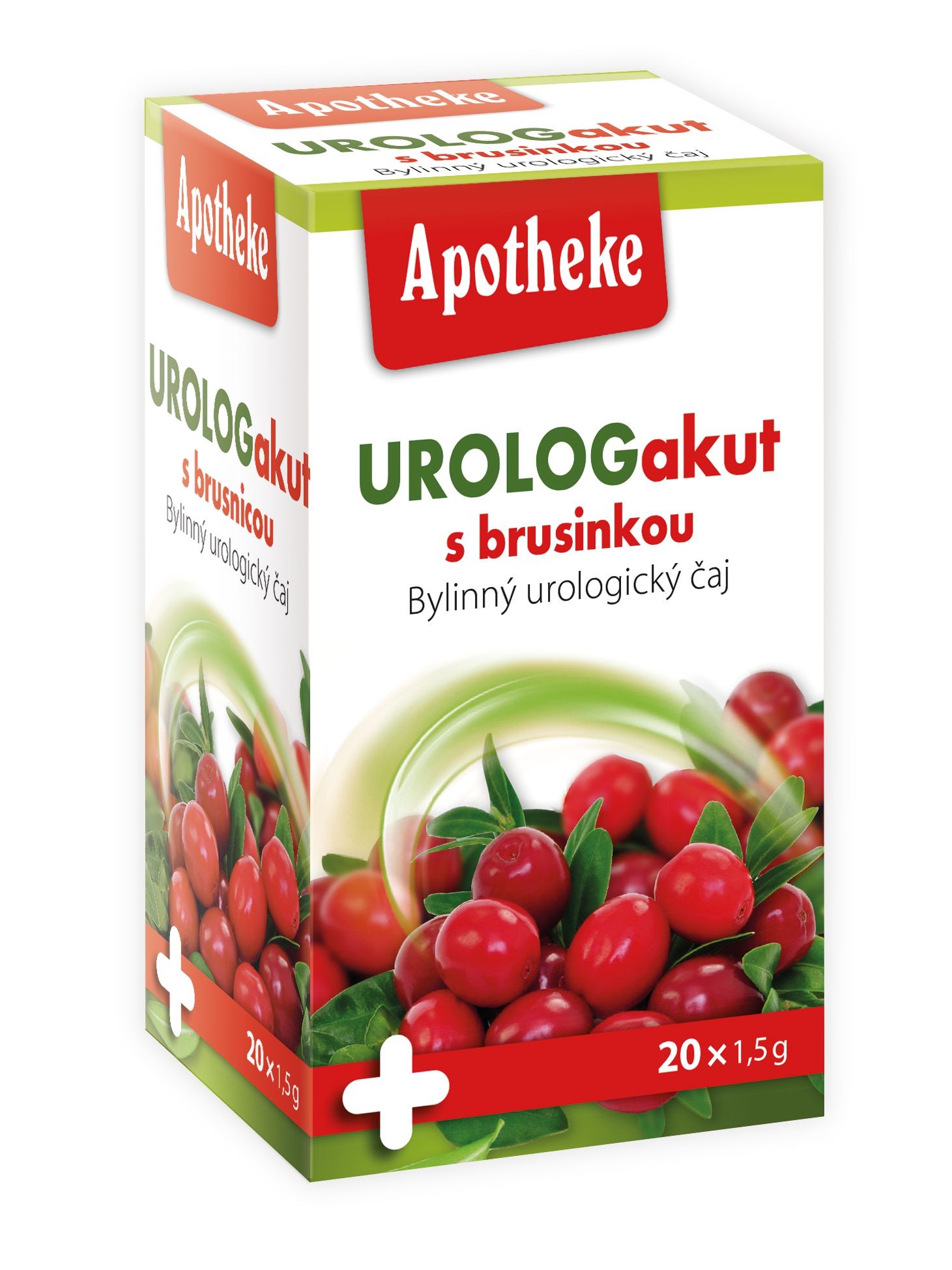 Apotheke Čaj Urolog akut s brusinkou 20x1,5g