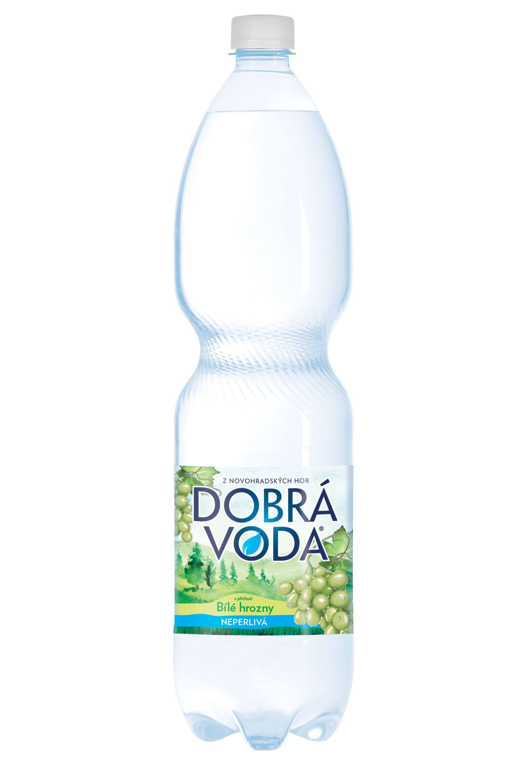 Dobrá Voda Neperlivá s příchutí bílé hrozny 1,5 l