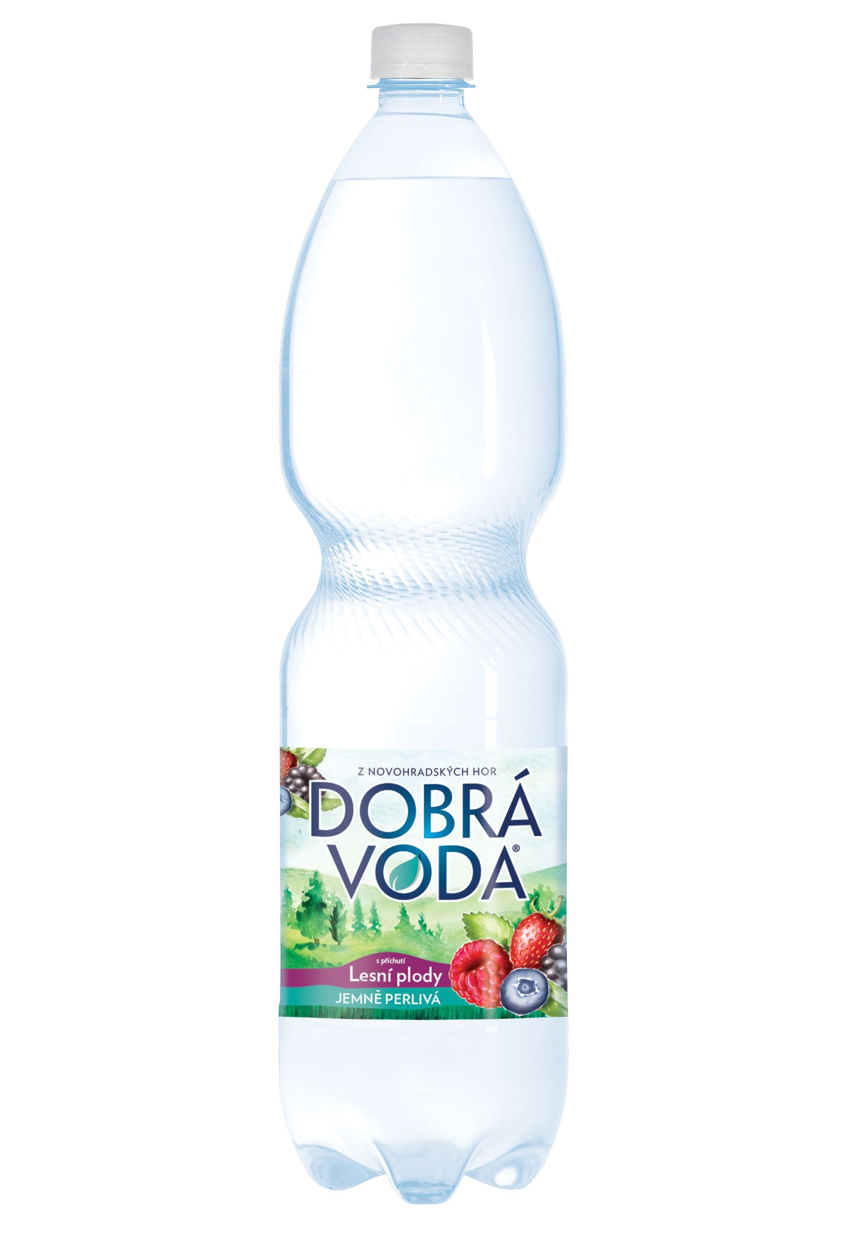 Dobrá Voda Jemně perlivá s příchutí lesní plody 1,5 l